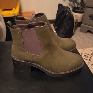Olive Ankle Boots